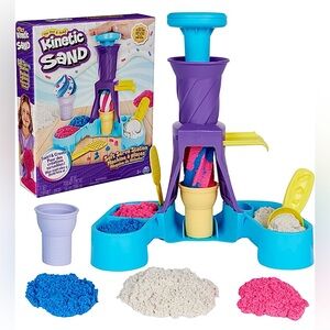 Kinetic Sand Soft Serve Station Playset with Molds - New in Box